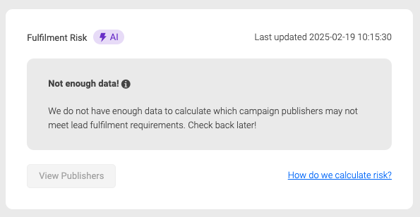 not enough data