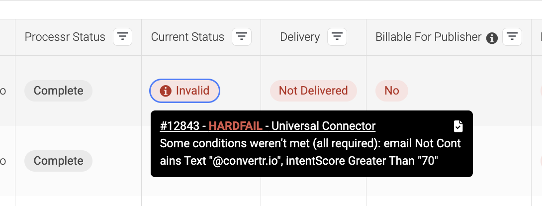 Screenshot of the Detailed Invalidation Message on Hovering Over (ALL Option).png