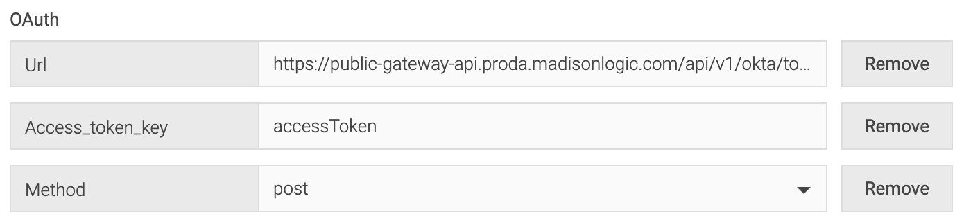 Universal Connector OAuth Configuration