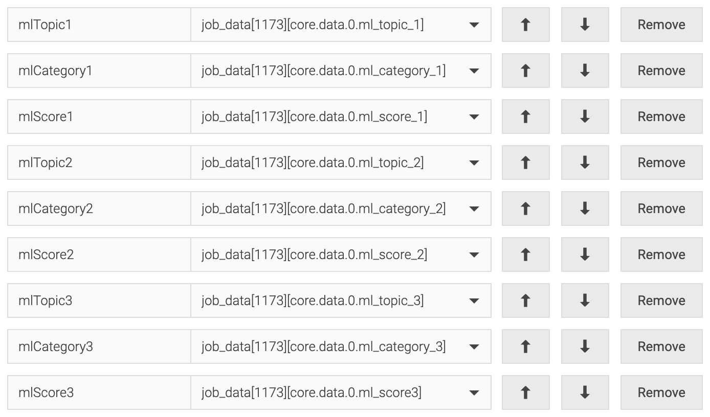 Integration Job Mapping Configuration
