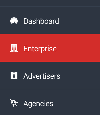 Enterprise page highlighted in sidebar