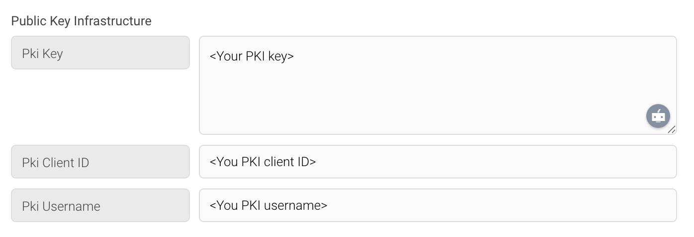 PKI section screenshot
