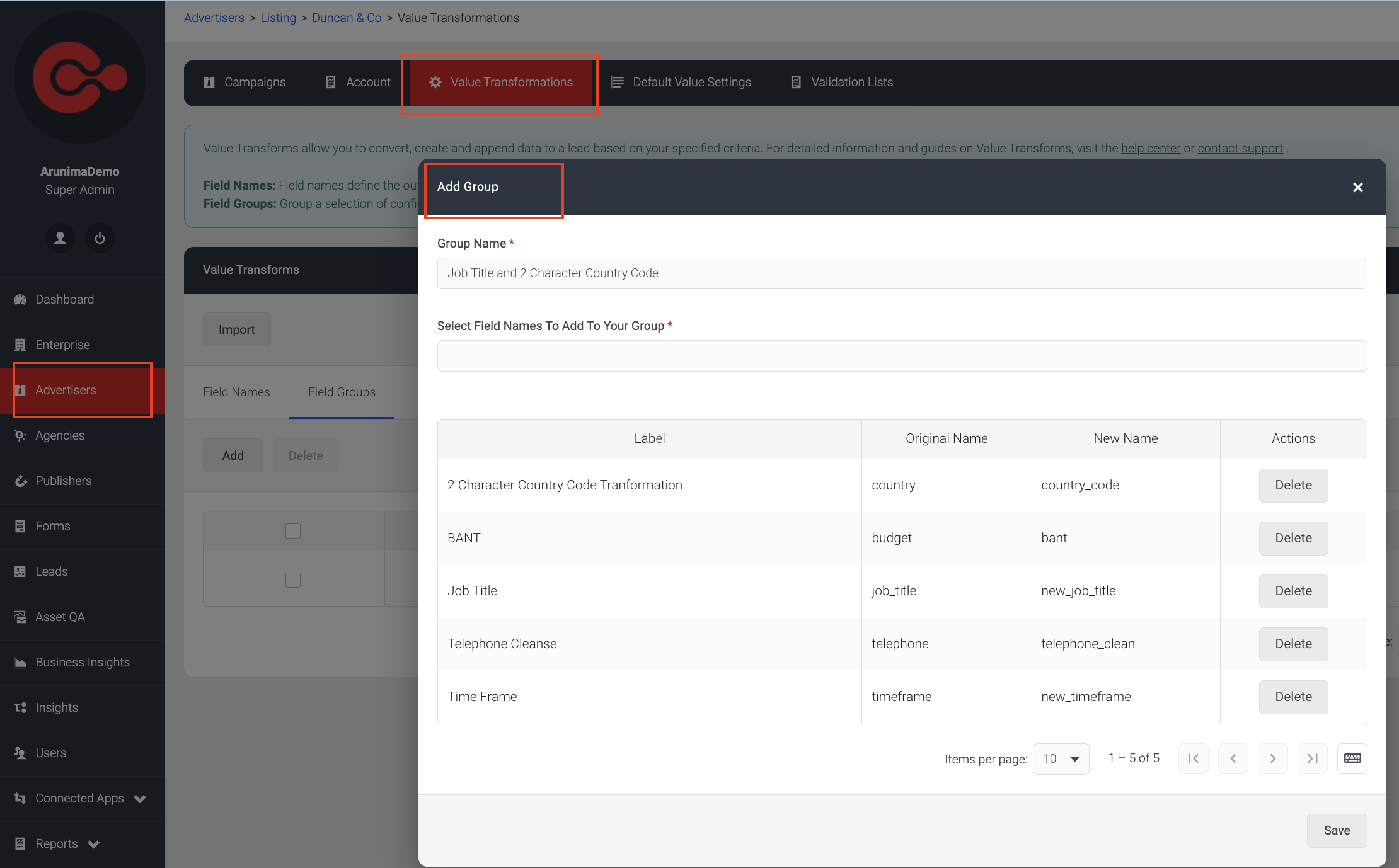 Screenshot showing 'Add Group' modal with fields loaded successfully.png