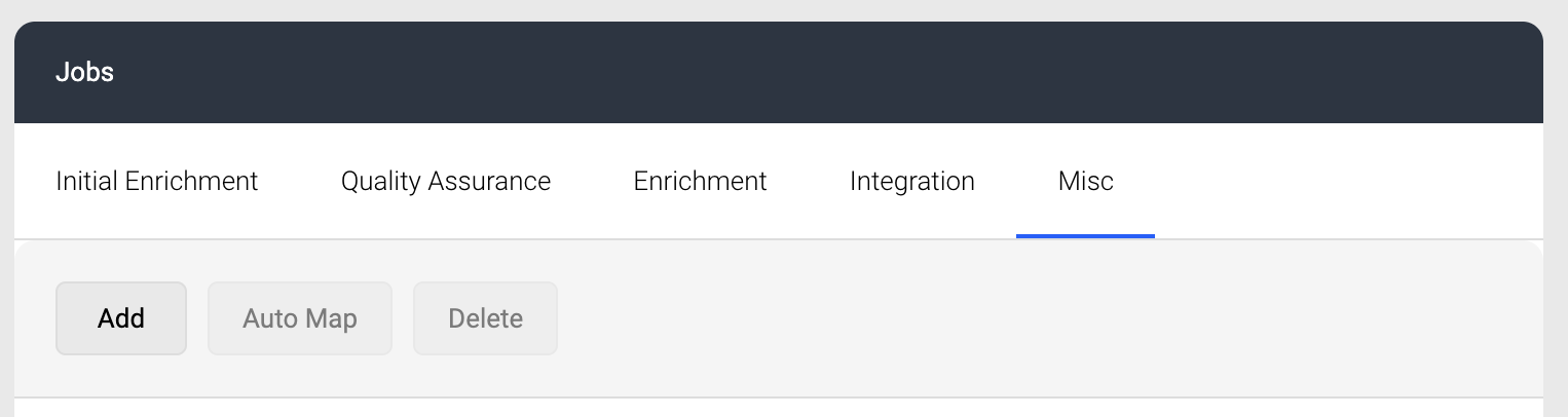 Screenshot of Processr tabs before the change
