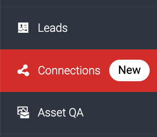 Screenshot of the Connections main navigation item