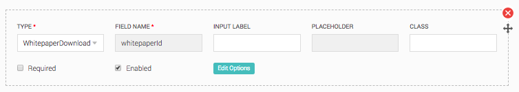 form selection of the whitepaperdownload type