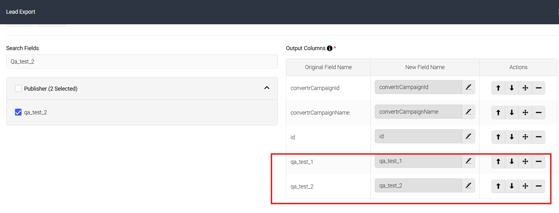 Screenshot showing lead data appended via web-hook available for reporting in Lead Export.png