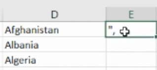 highlight of all columns pasting values